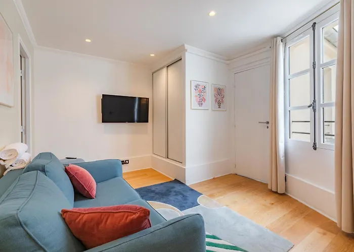 Bright Ac In Marais Bastille Apartmán